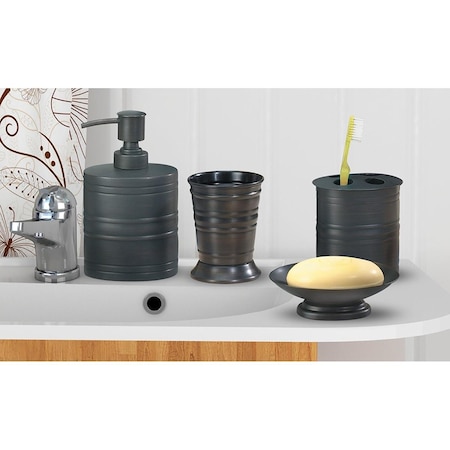 Nu Steel 8 Piece Bogart Bath Collection Set Oil Rubbed Bronze, 8Pk BG-8PC/SET